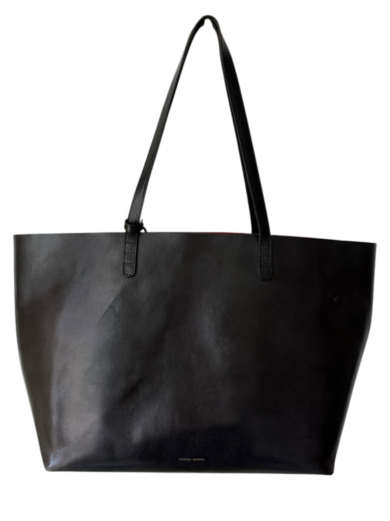Mansur Gavriel Black & Red Leather Tote